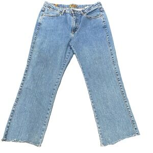 Aura Women's Bootcut Jeans Size 14 Medium Wash Stretch Denim Classic Fit
